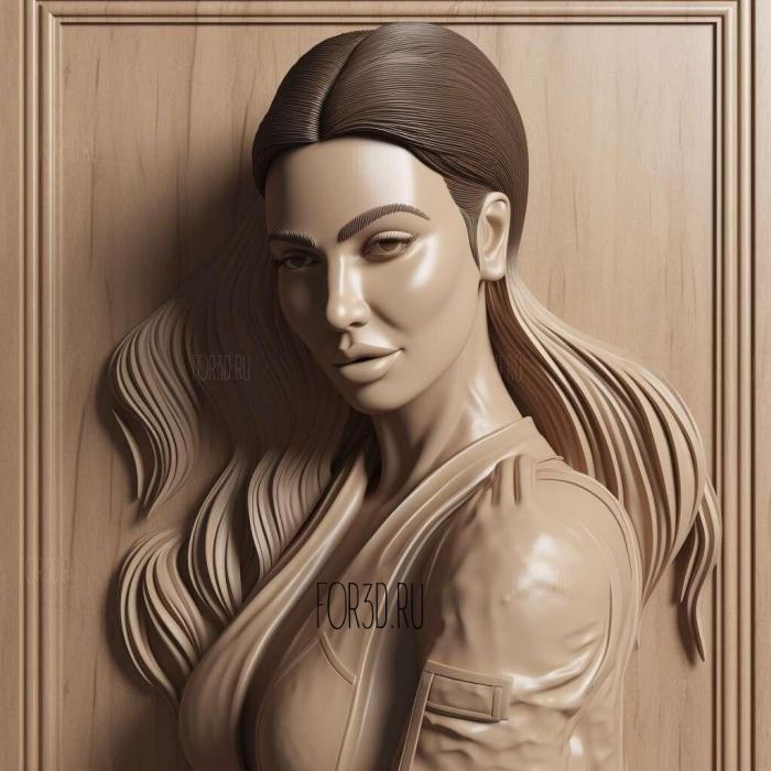 kim kardashian 3 stl model for CNC